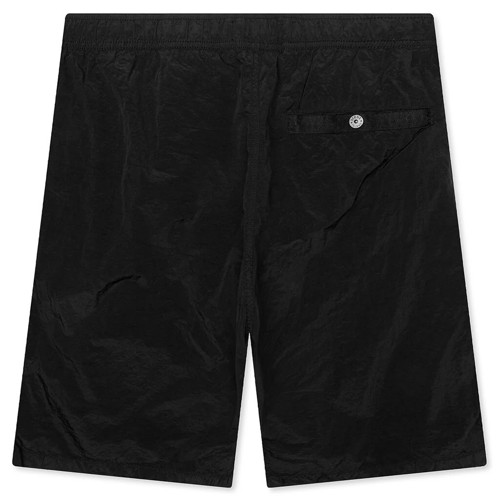 Patch Bermuada Shorts - Black - Image 2