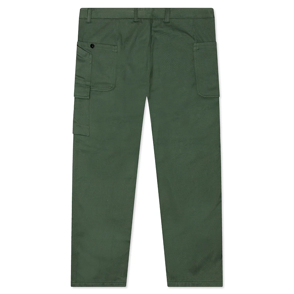 Straight Fit Cargo Pants - Olive Green - Image 4