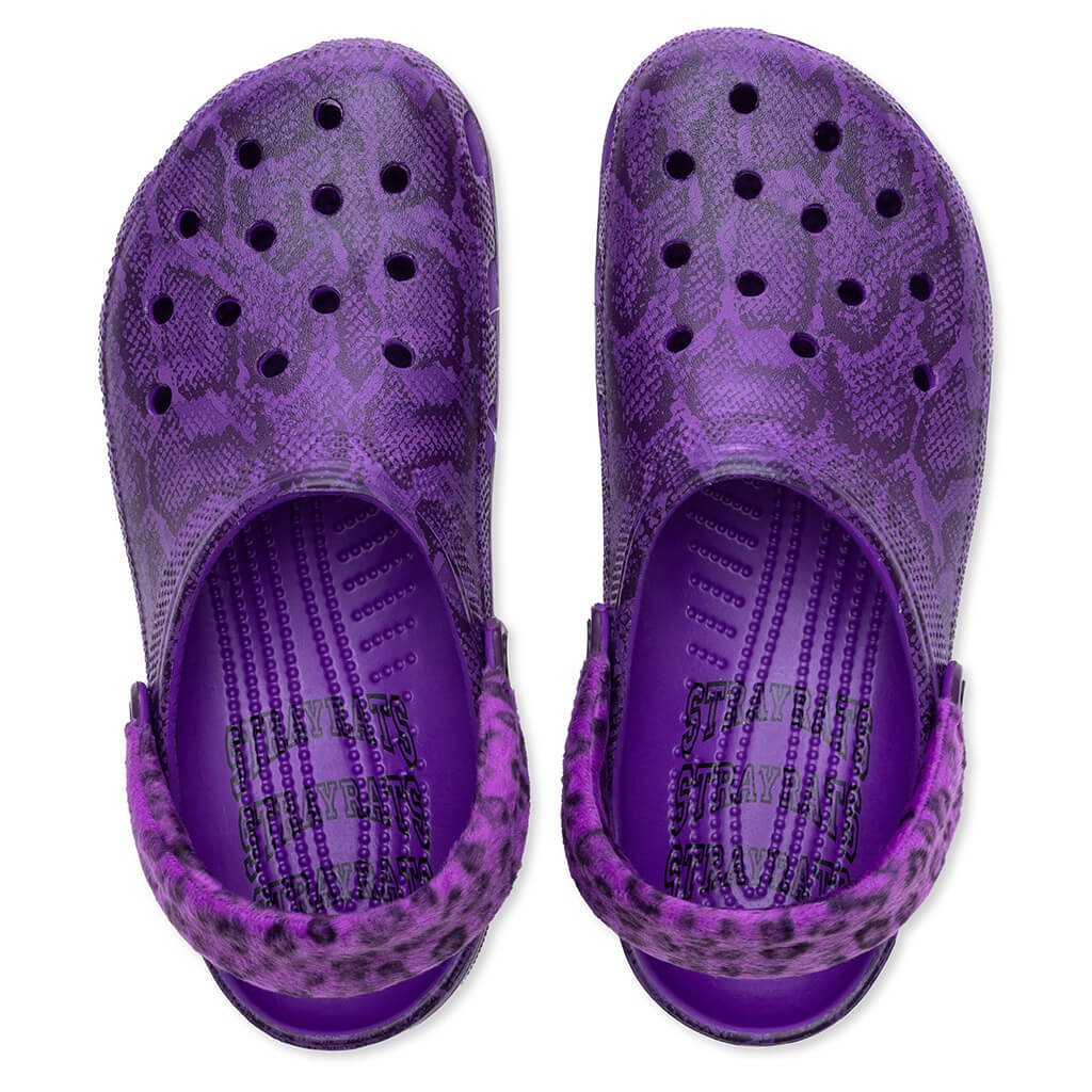 Crocs x Stray Rats Classic Clog - Ultraviolet - Image 5