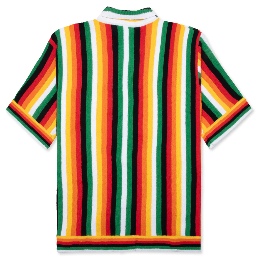 Striped Towelling Shirt - Multi - Image 2