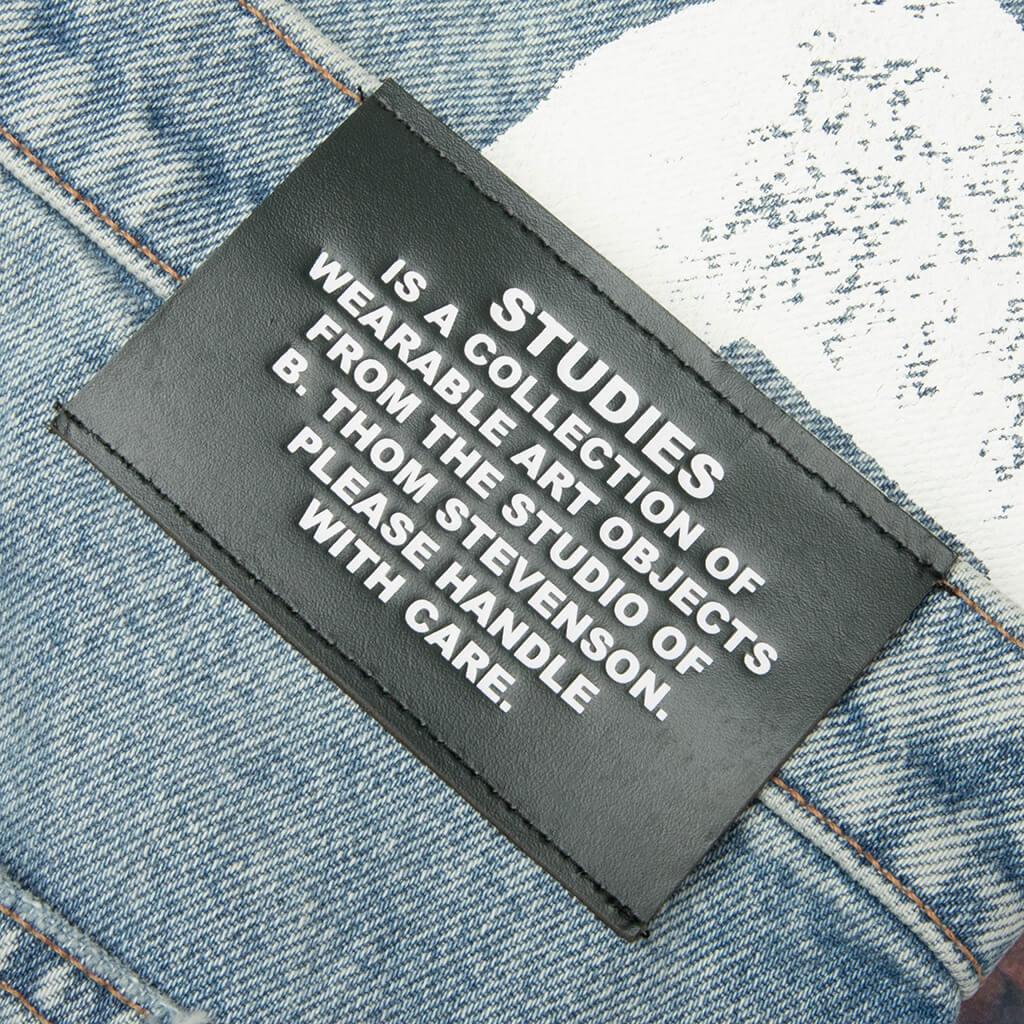 Nice Things Double Knee Jeans - Blue - Image 6