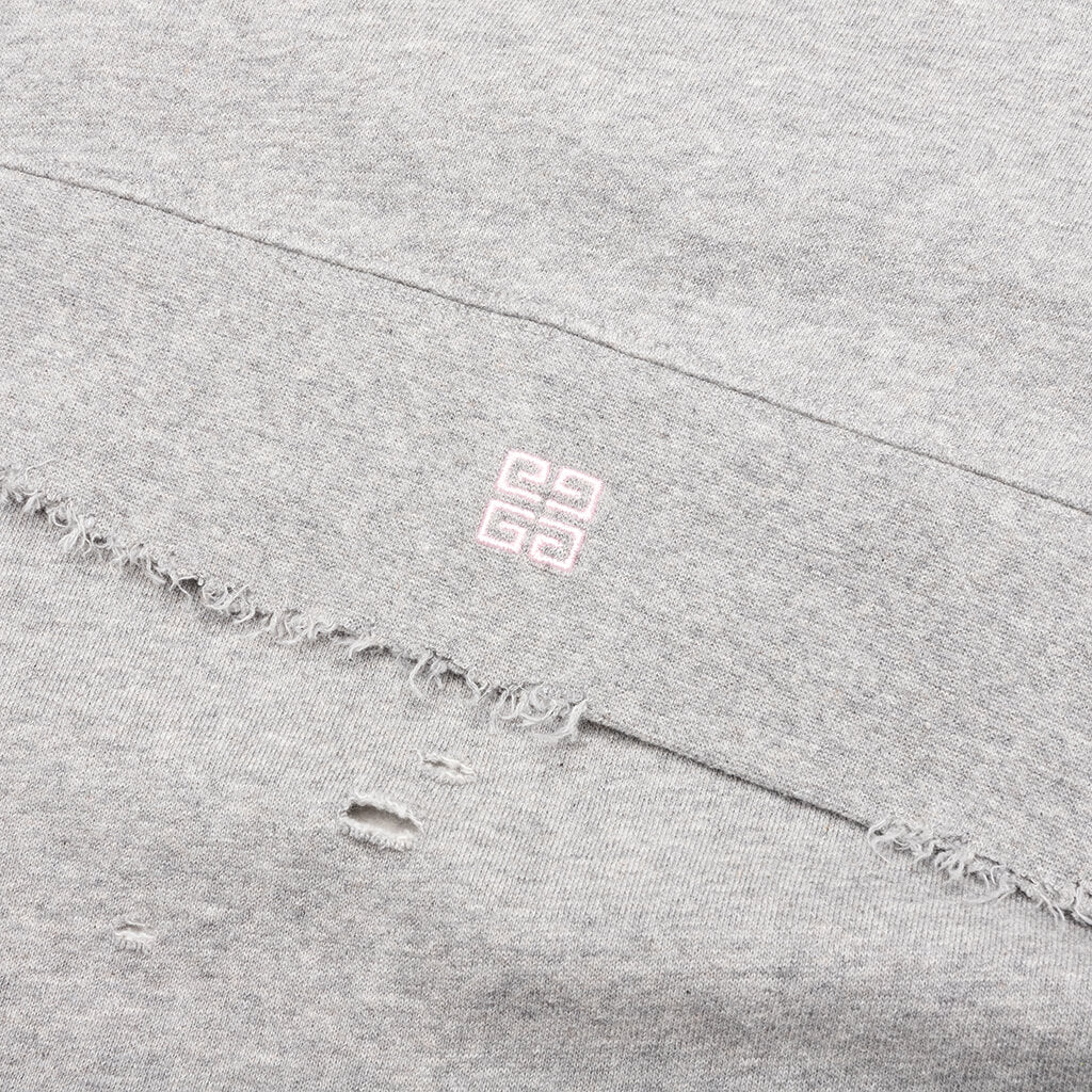 Studio Destroyed Hoodie - Heather Grey - Image 4
