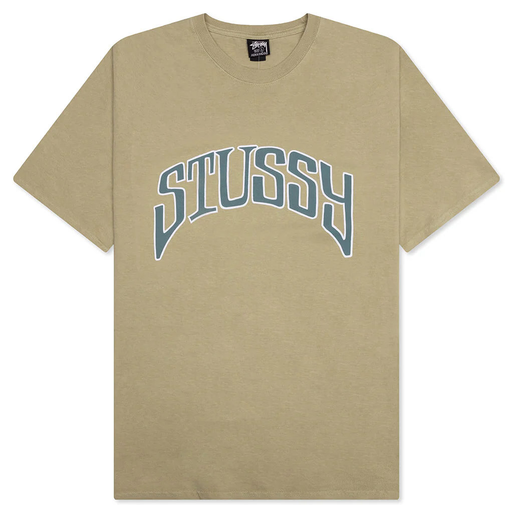 Arched Pigmented Dyed Tee - Elm