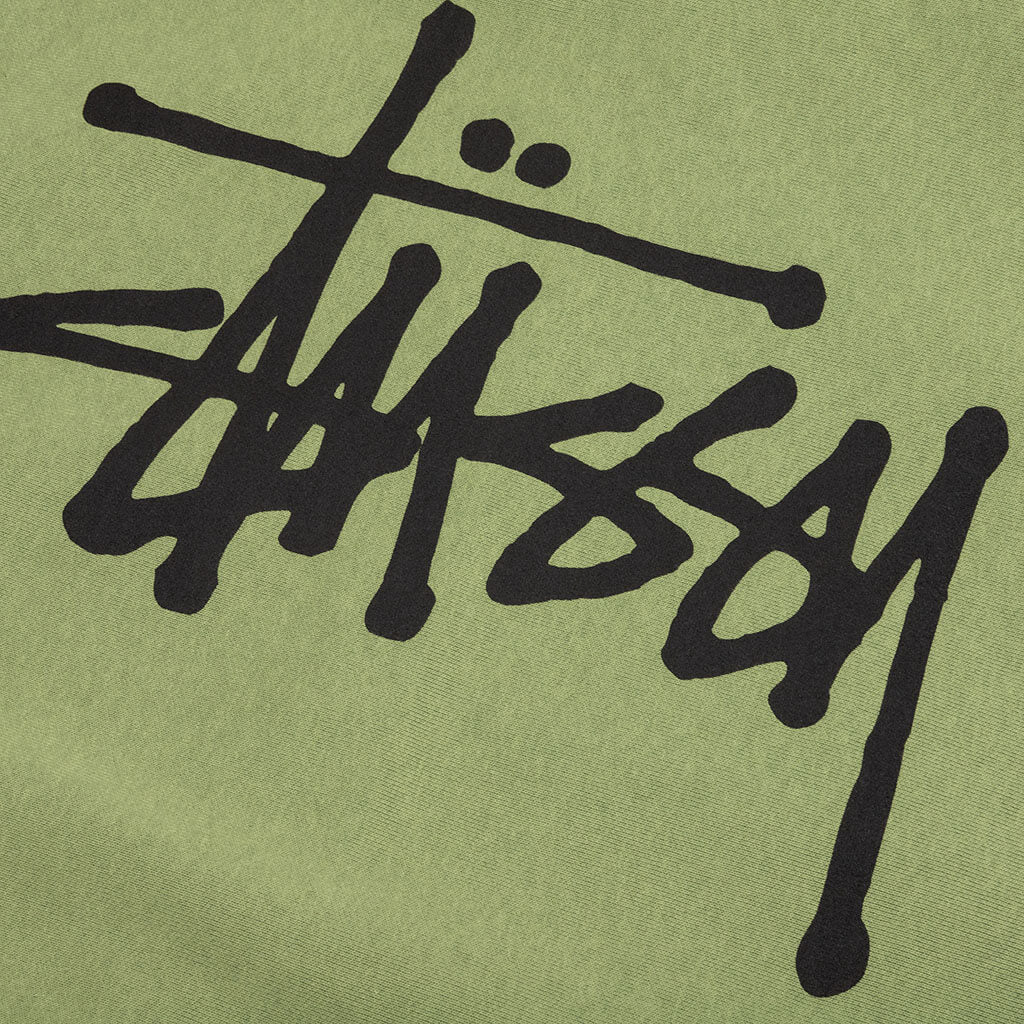 Basic Stussy Zip Hoodie - Moss - Image 5