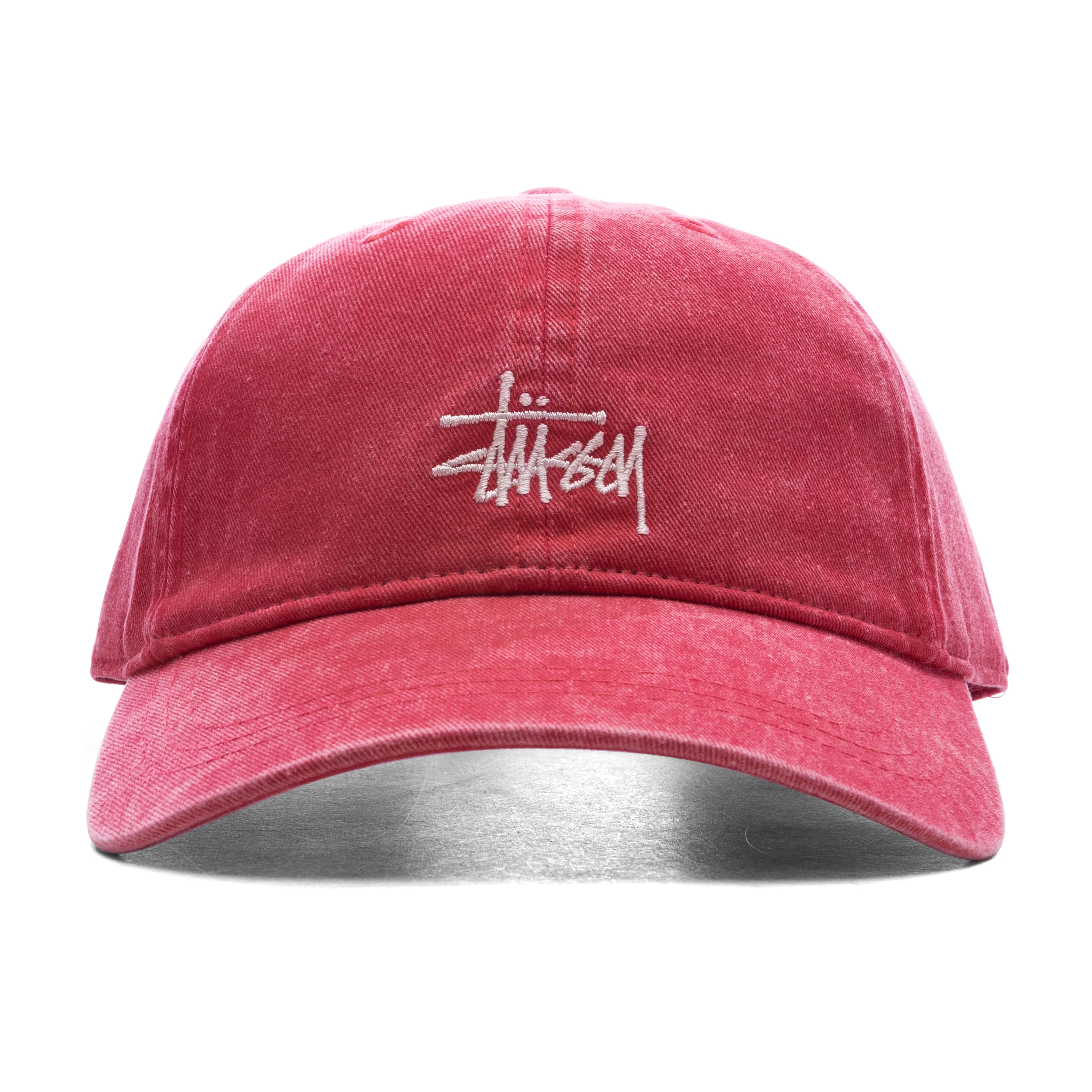 Basic Washed Low Pro Cap - Deep Rouge