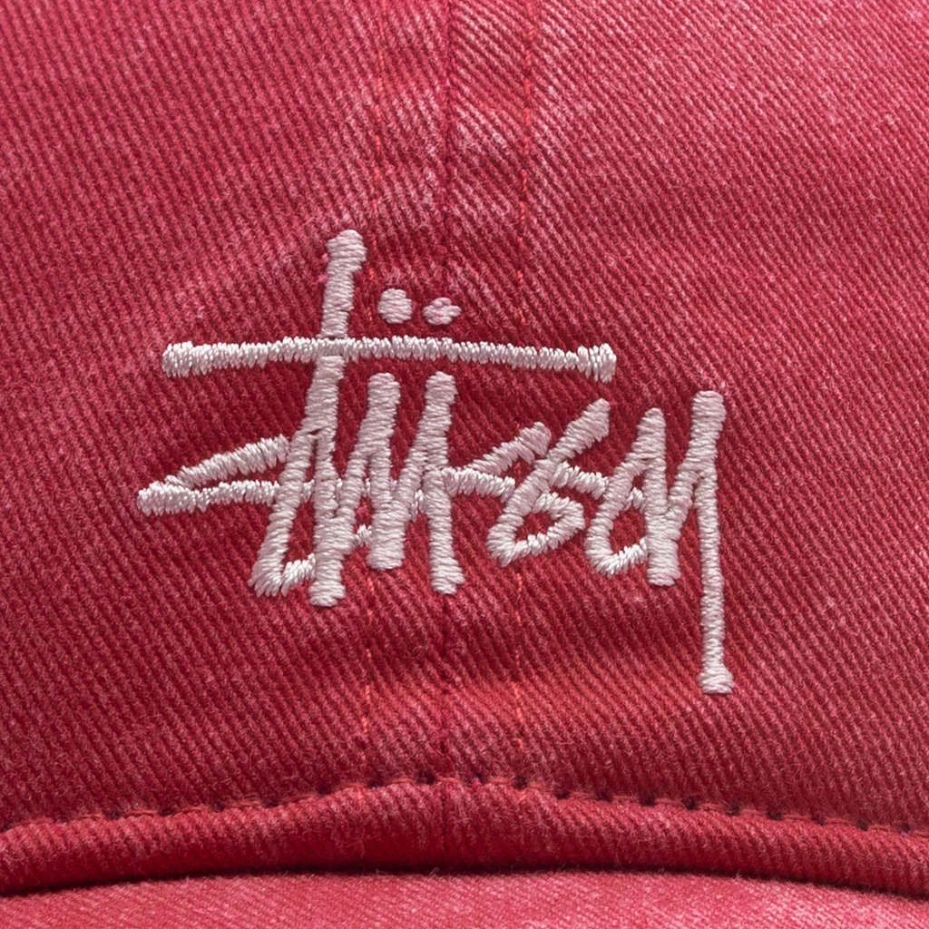 Basic Washed Low Pro Cap - Deep Rouge - Image 2