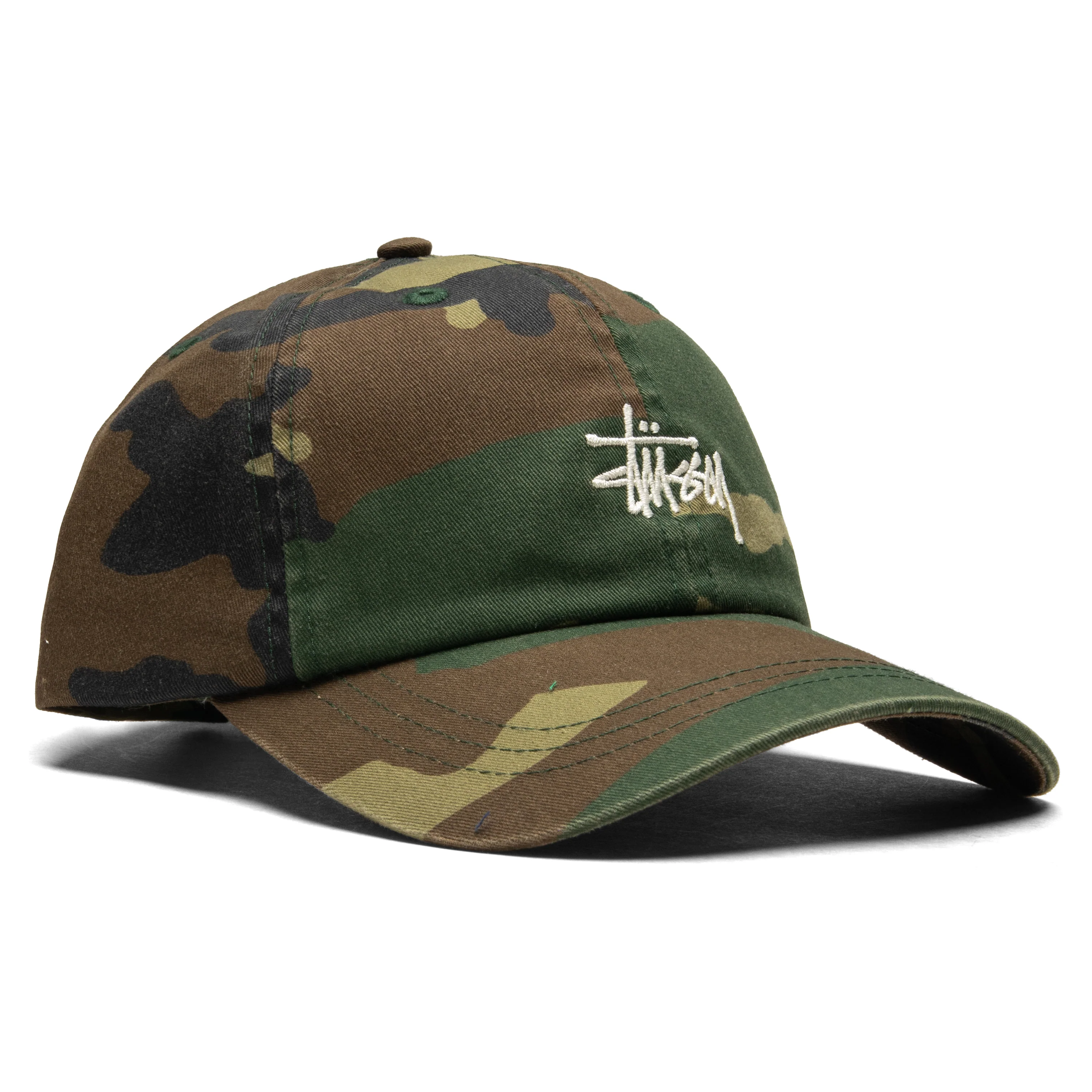 Basic Washed Low Pro Cap - Woodland Camo - Image 3