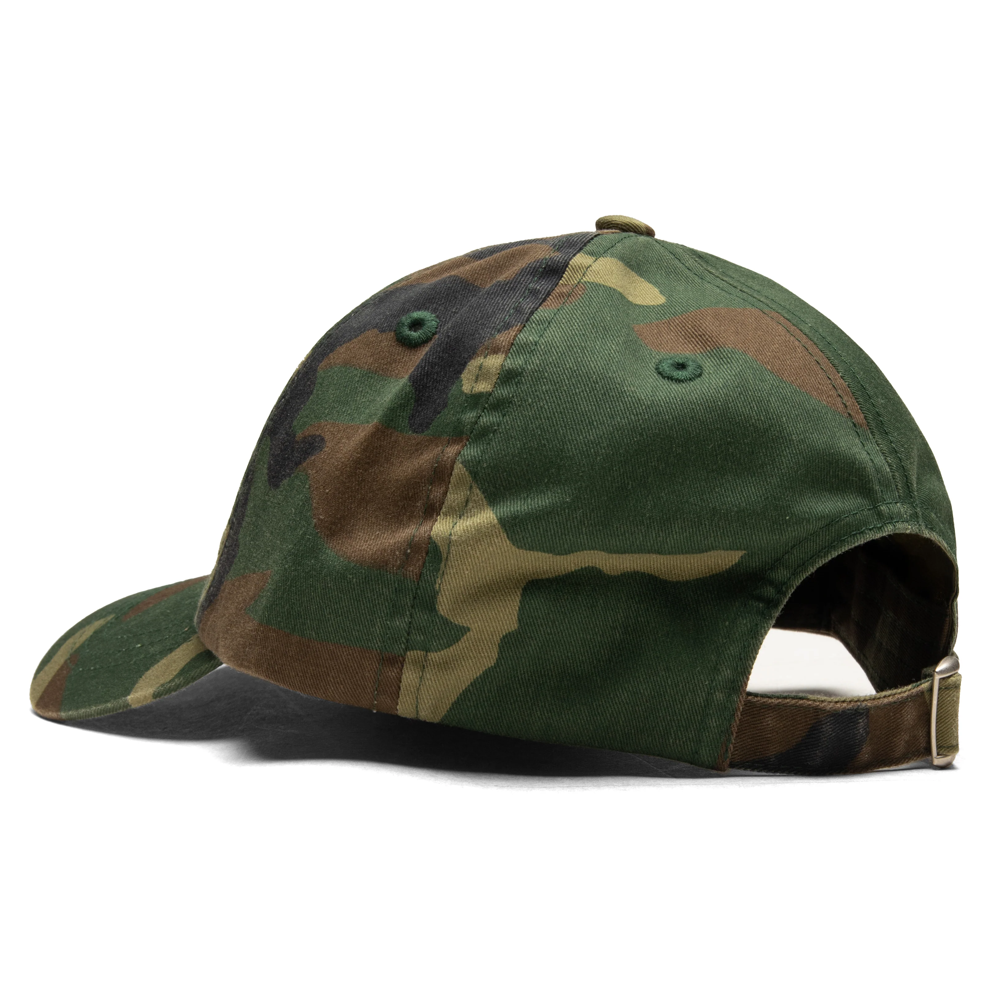 Basic Washed Low Pro Cap - Woodland Camo - Image 4