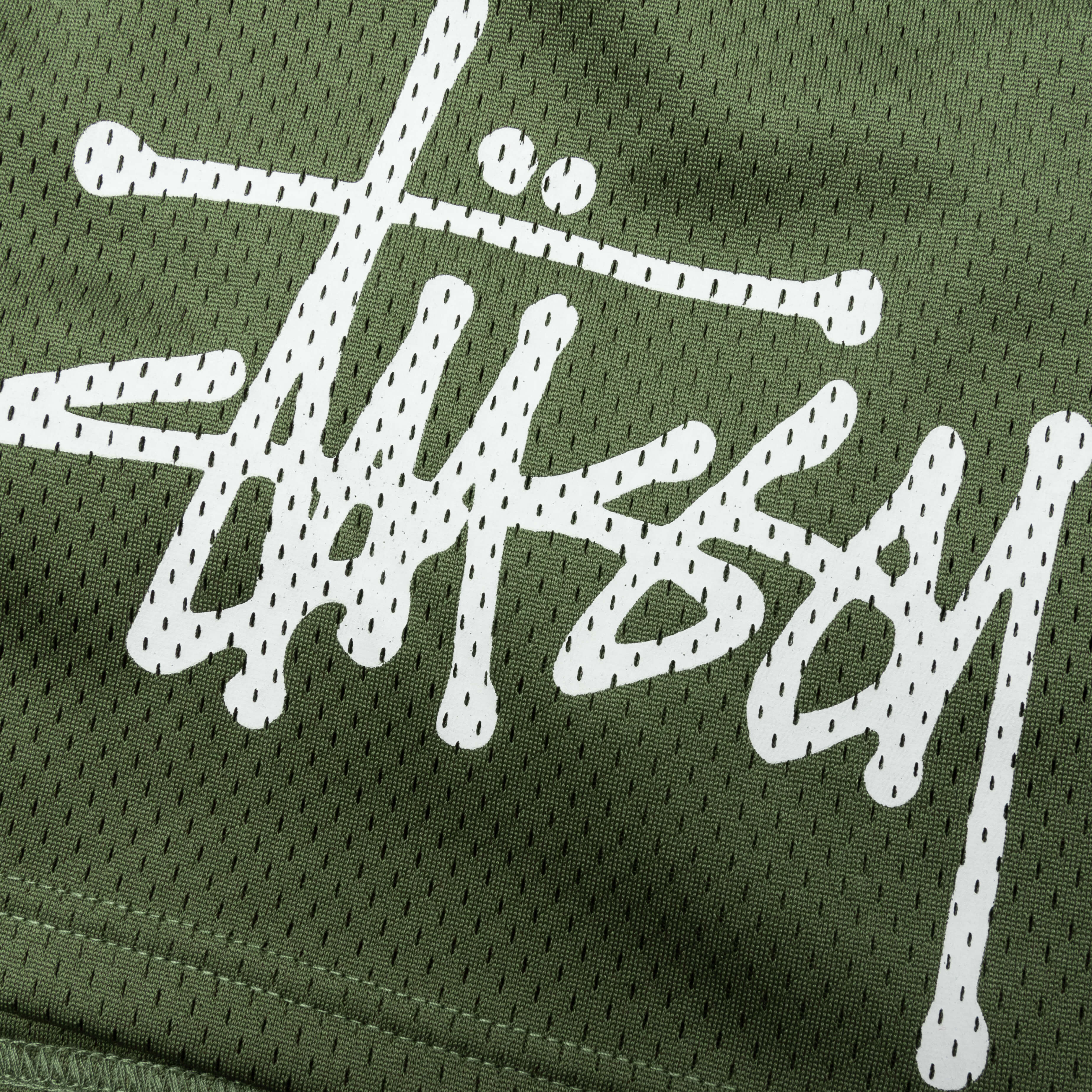 Big Basic Mesh Short - Olive - Image 3