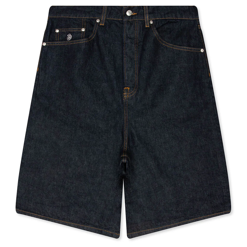 Big Ol Denim Shorts- Rinsed Indigo