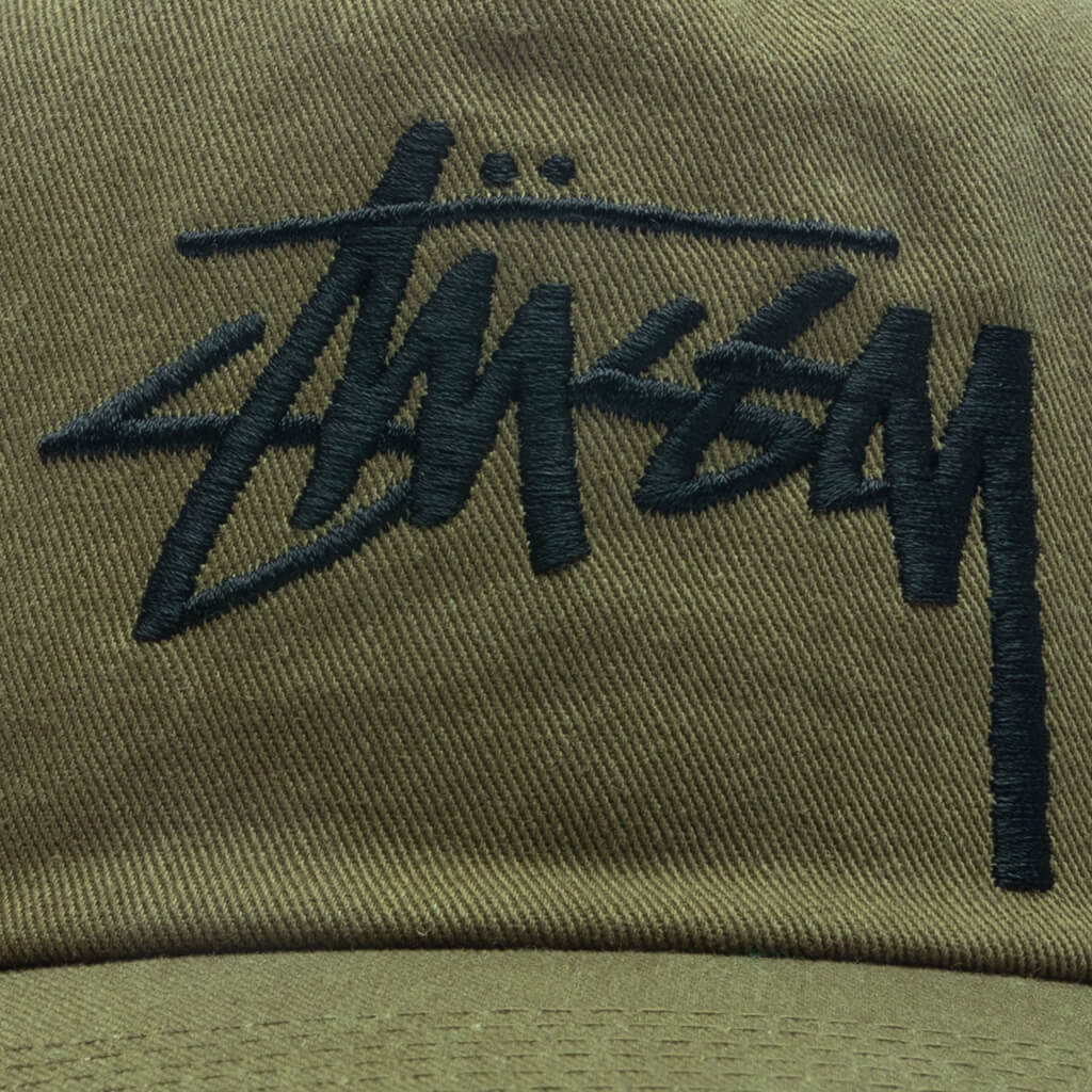 Big Stock Mid Depth Cap - Army Green - Image 2