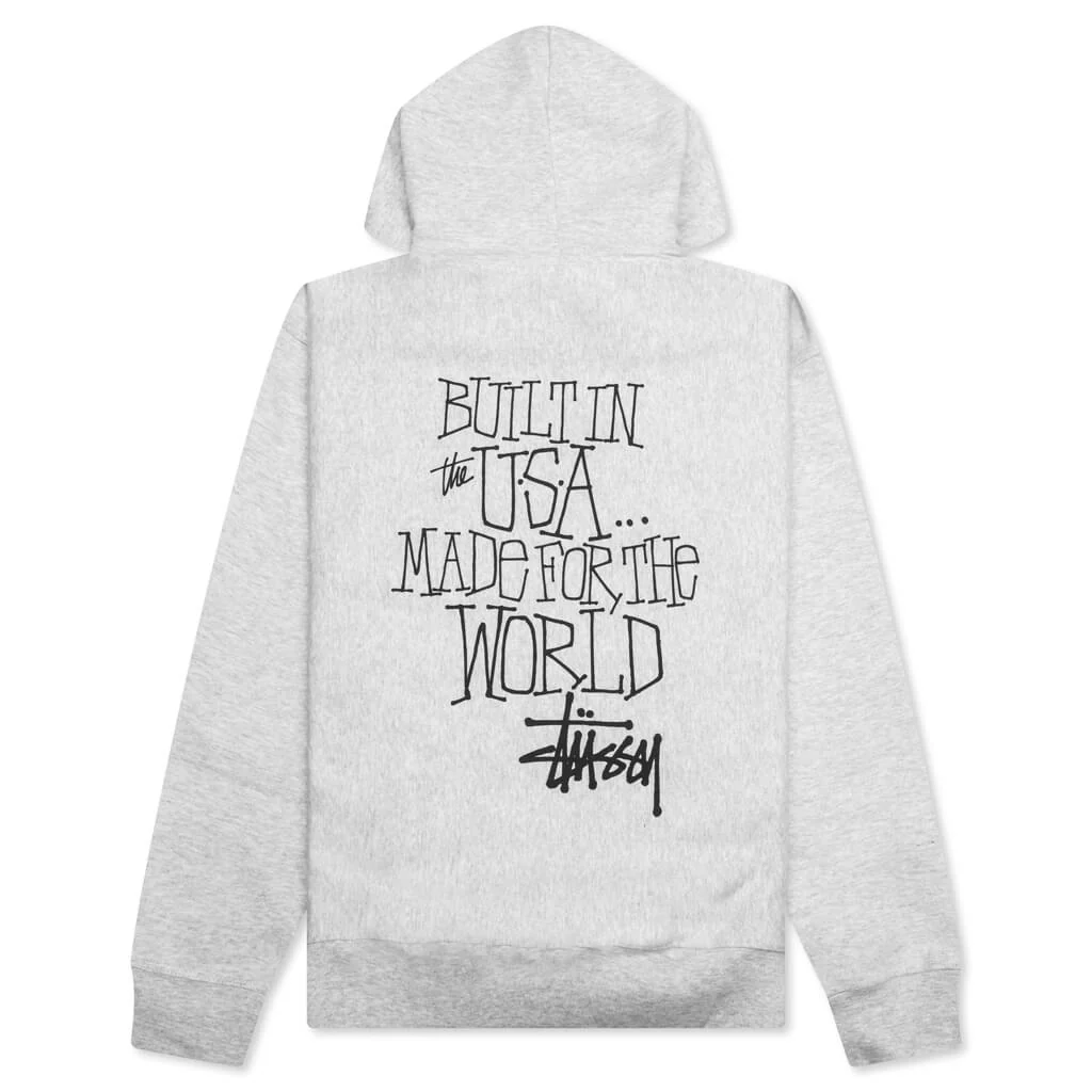 Built In Usa Hoodie - Ash Heather - Image 2
