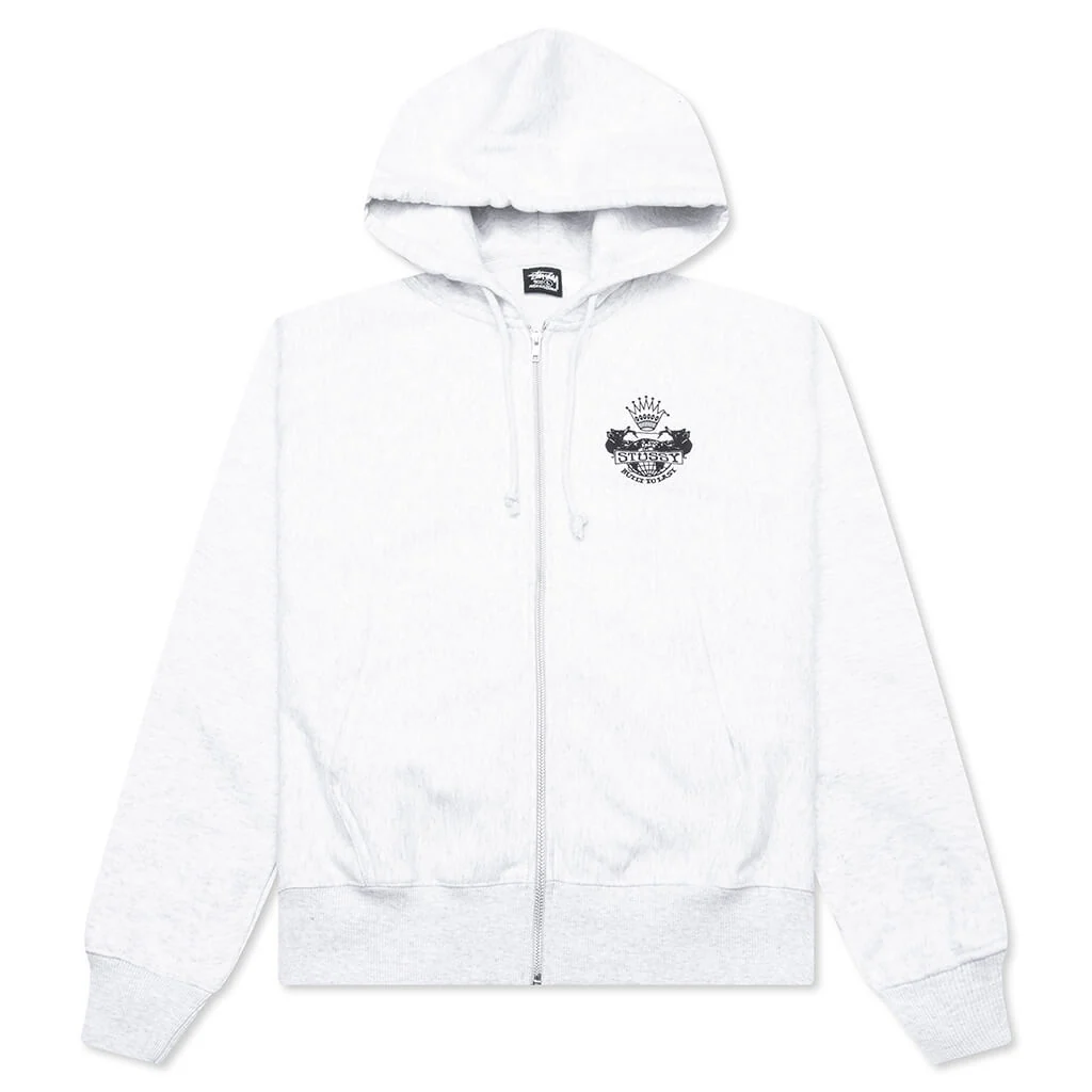 Built To Last Zip Hoodie - Ash Heather