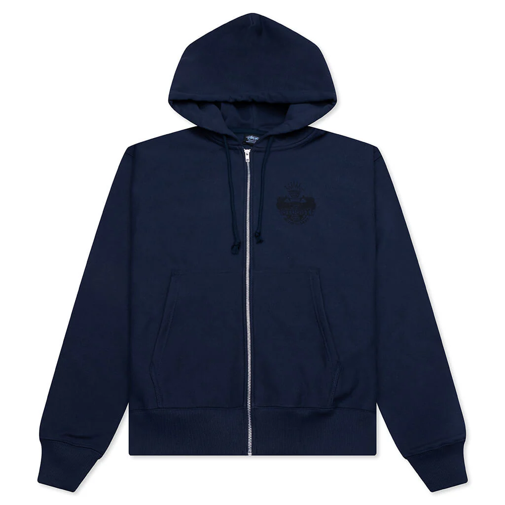 Built To Last Zip Hoodie - Navy