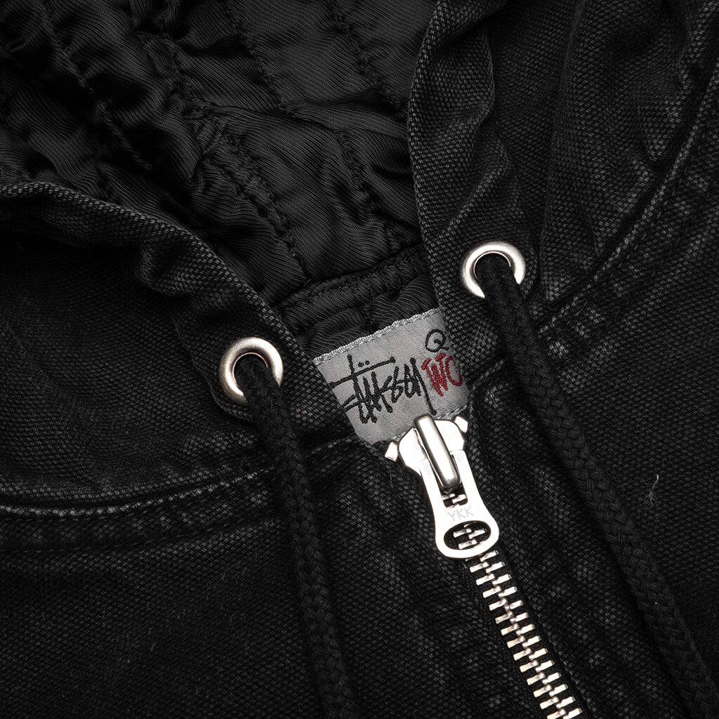 Canvas Insulated Work Jacket - Black - Image 3