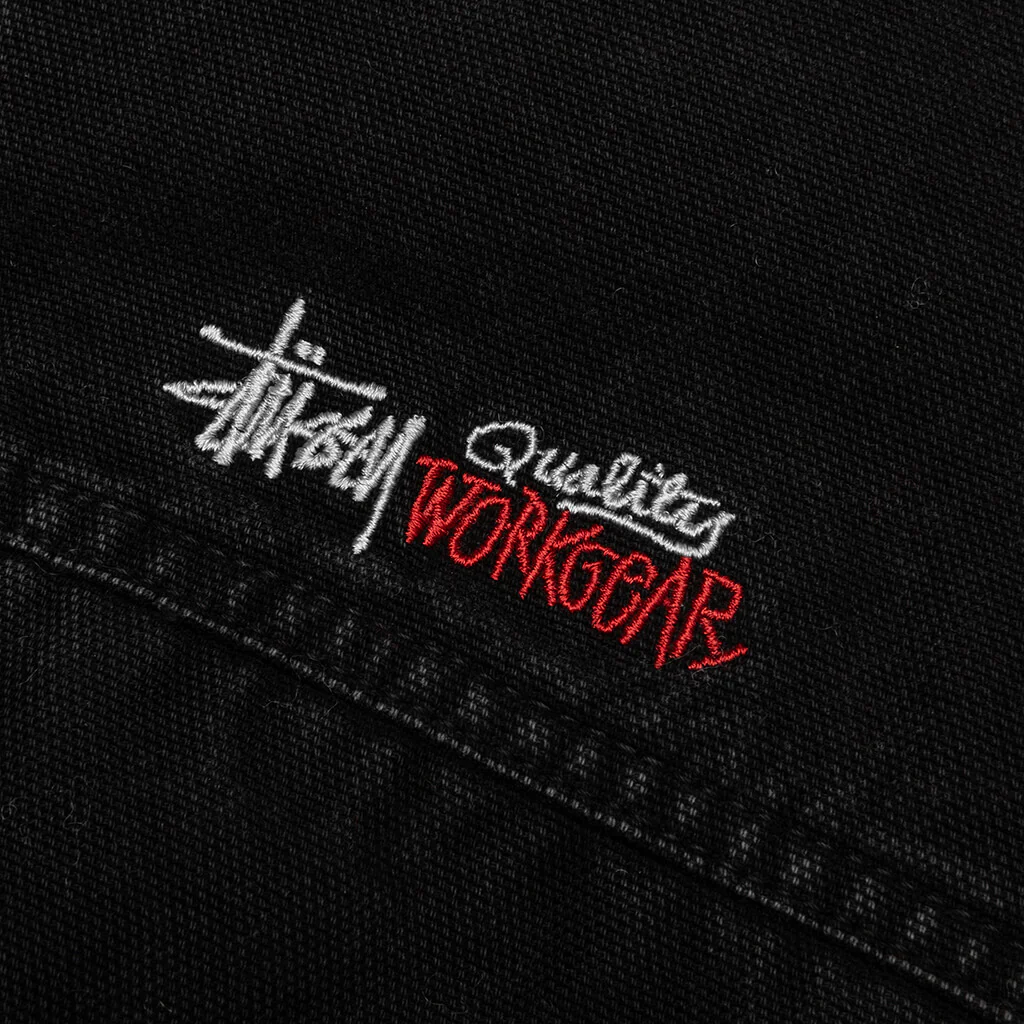 Canvas Insulated Work Jacket - Black - Image 4