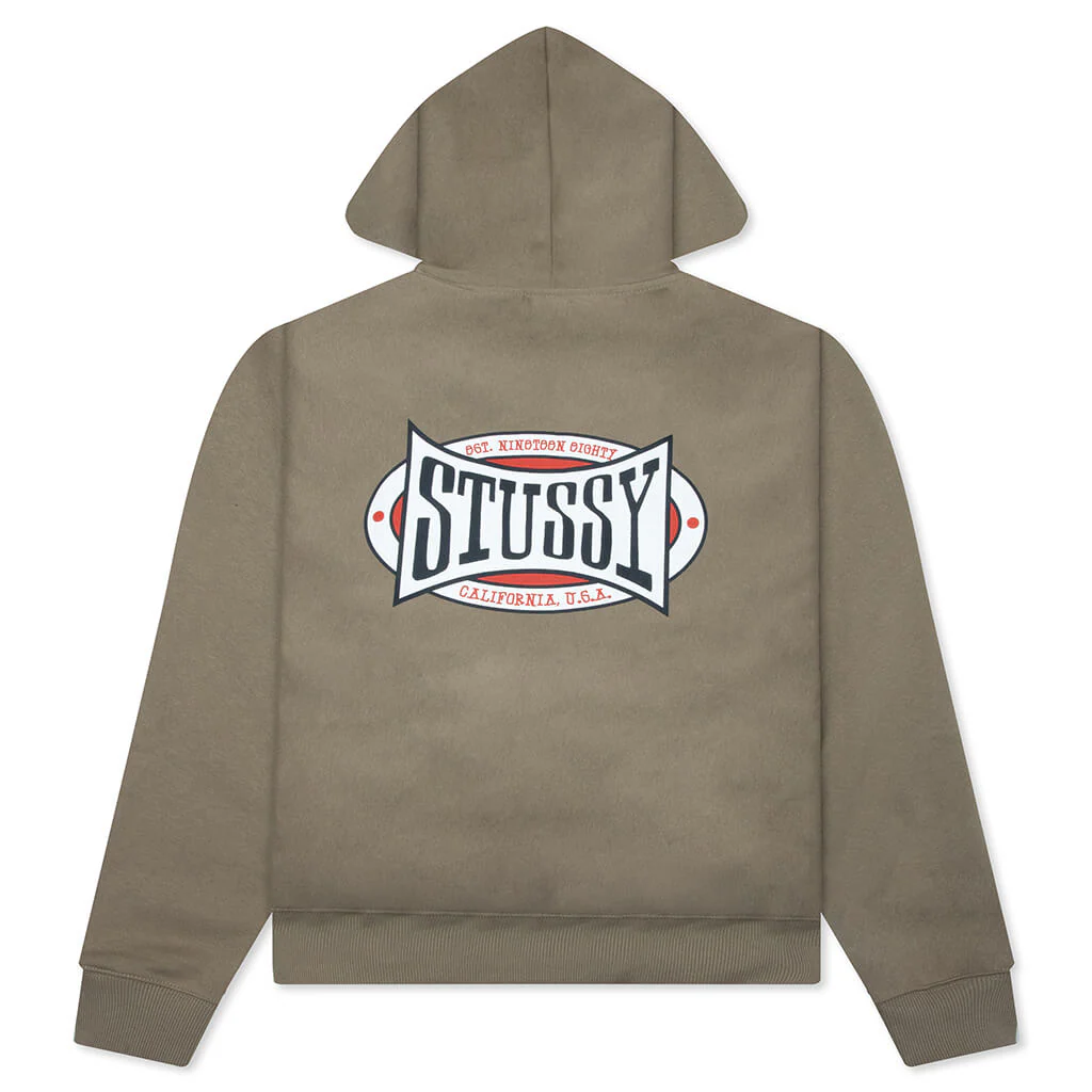 Champion Oval Zip Hoodie - Army - Image 2