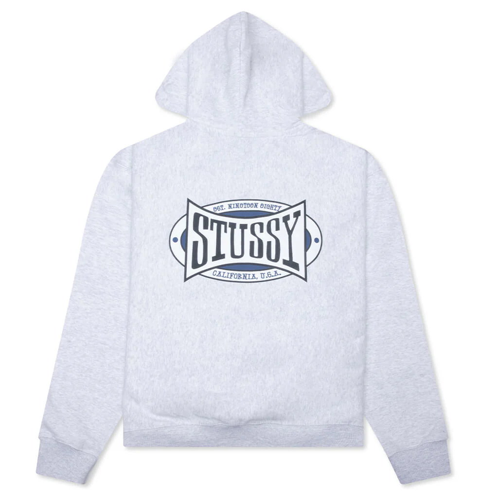 Champion Oval Zip Hoodie - Ash Heather - Image 2
