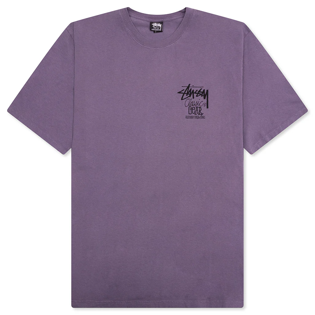 Classic Gear Pigmented Dyed Tee - Grape