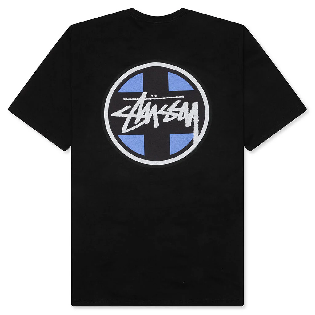 Cross Dot Pigment Dyed Tee - Black - Image 2