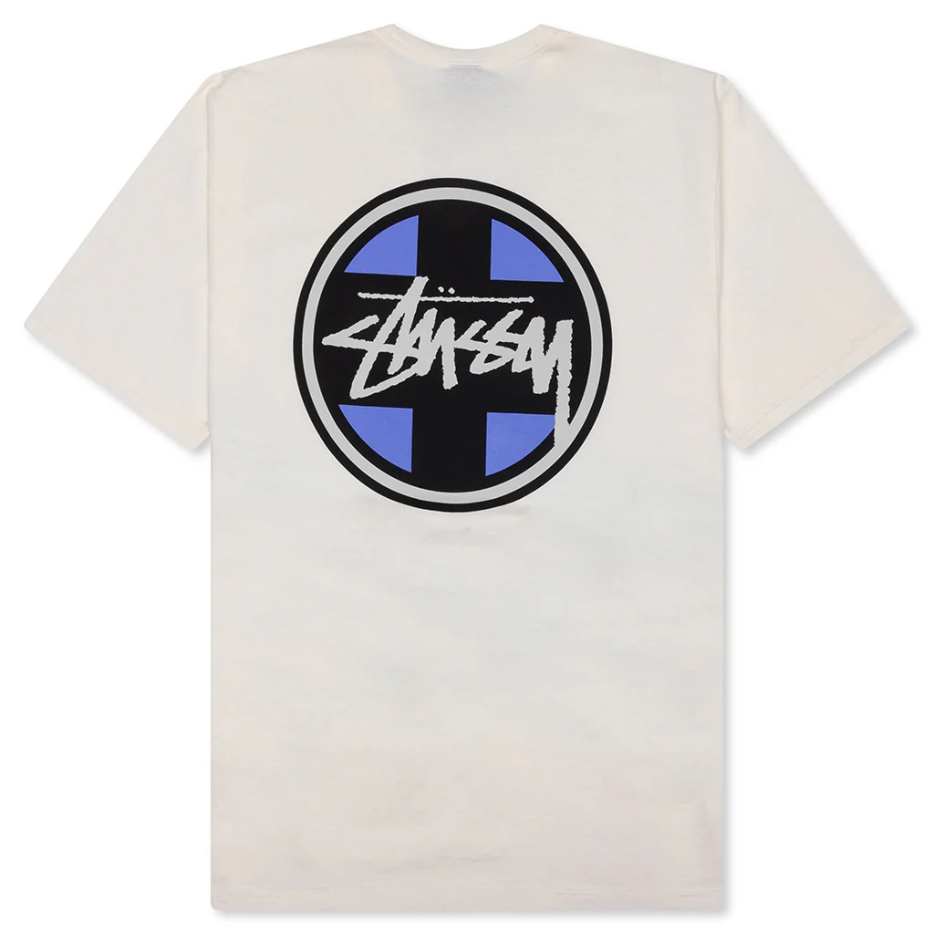 Cross Dot Pigment Dyed Tee - Natural - Image 2