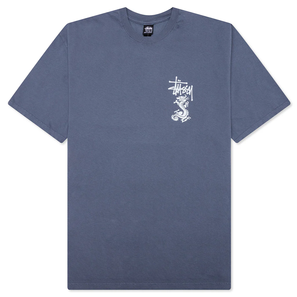 Double Dragon Pigment Dyed Tee - Navy