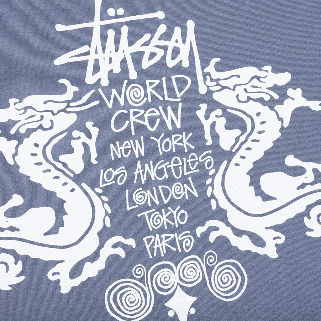 Double Dragon Pigment Dyed Tee - Navy - Image 4