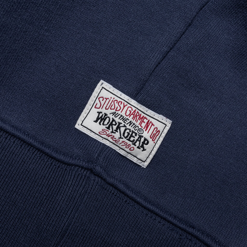 Fleece Raglan Zip Mock - Navy - Image 4