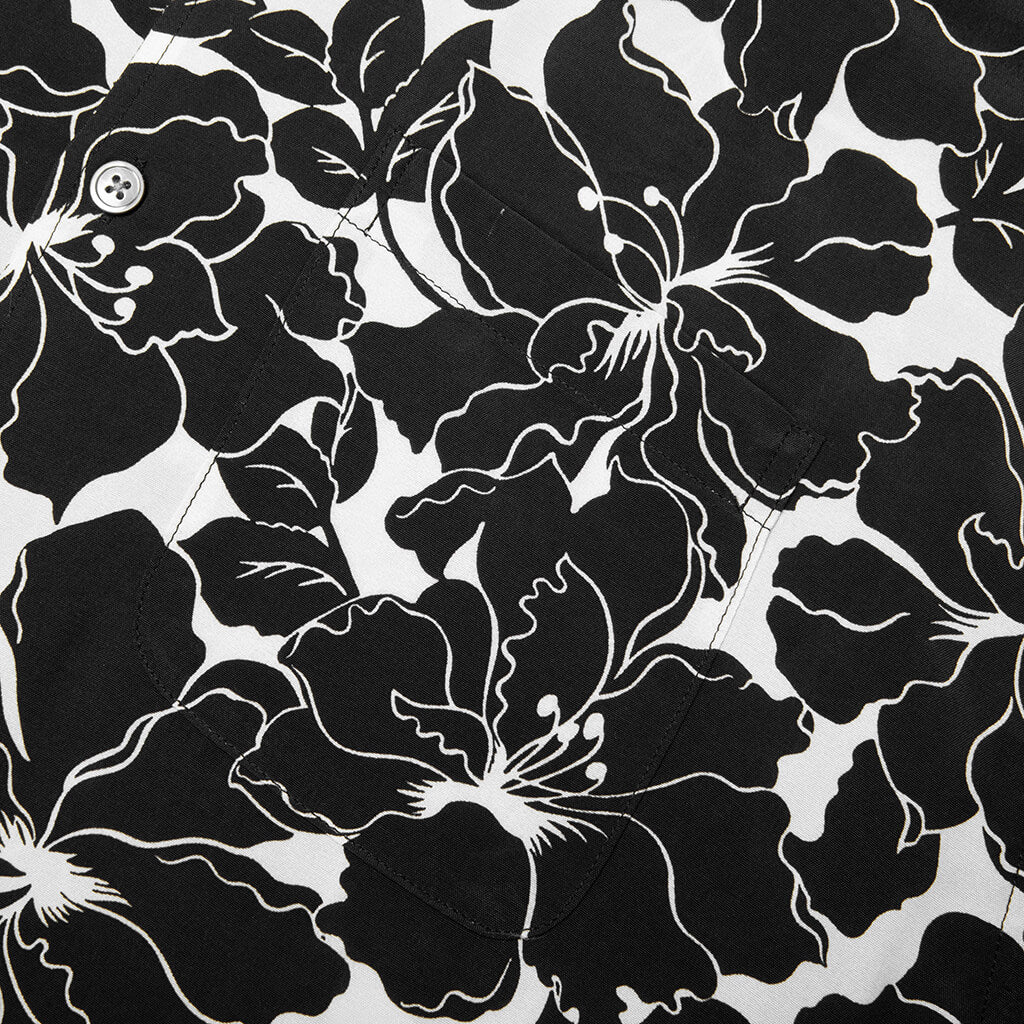 Floral Hawaiian Shirt - Black - Image 3