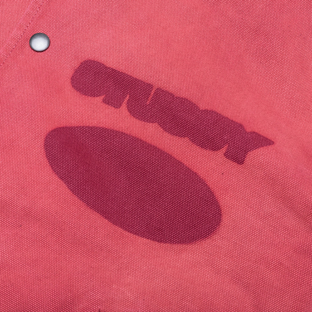 Ghost Logo Canvas Varsity - Red - Image 3