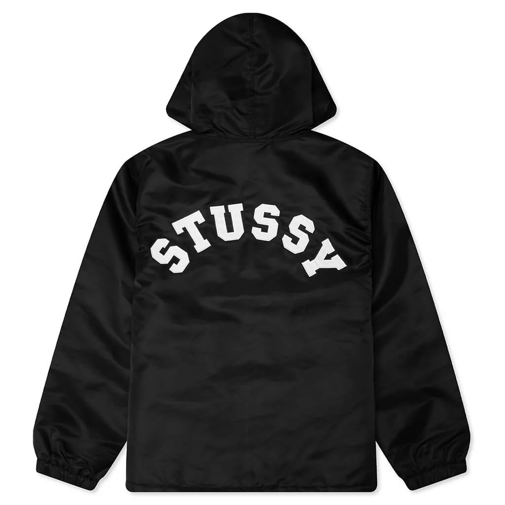 Hooded Coaches Jacket - Black - Image 2