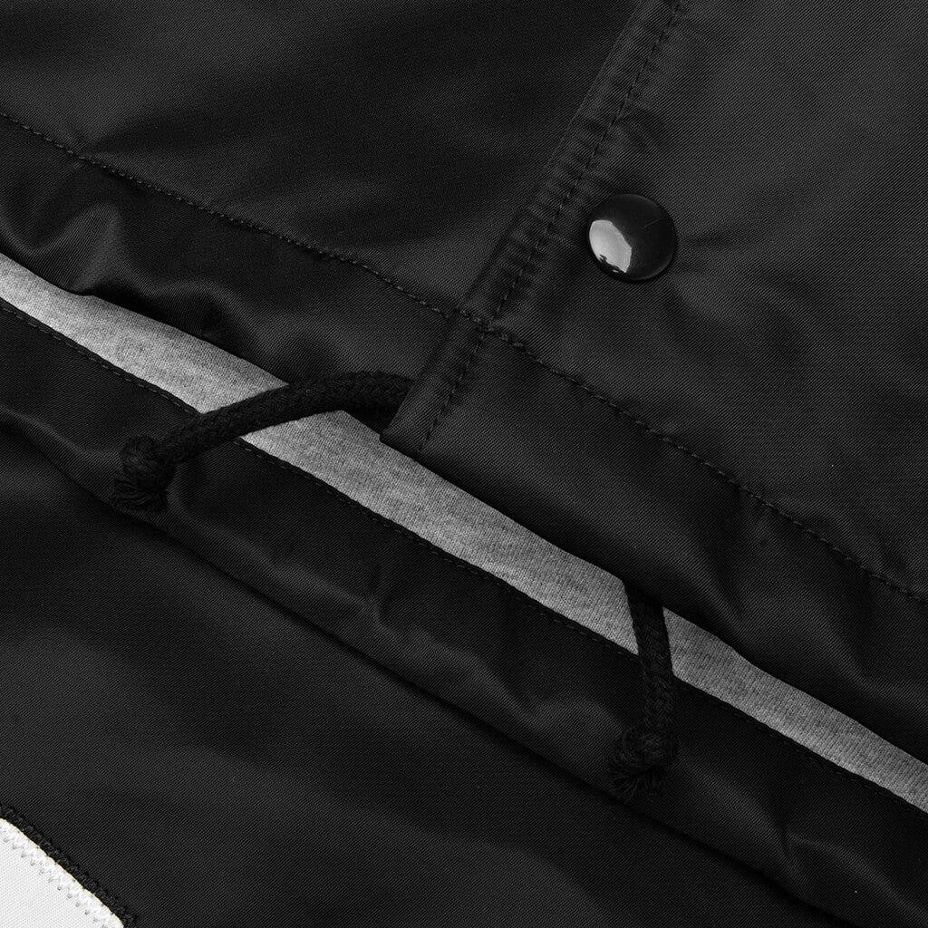 Hooded Coaches Jacket - Black - Image 4