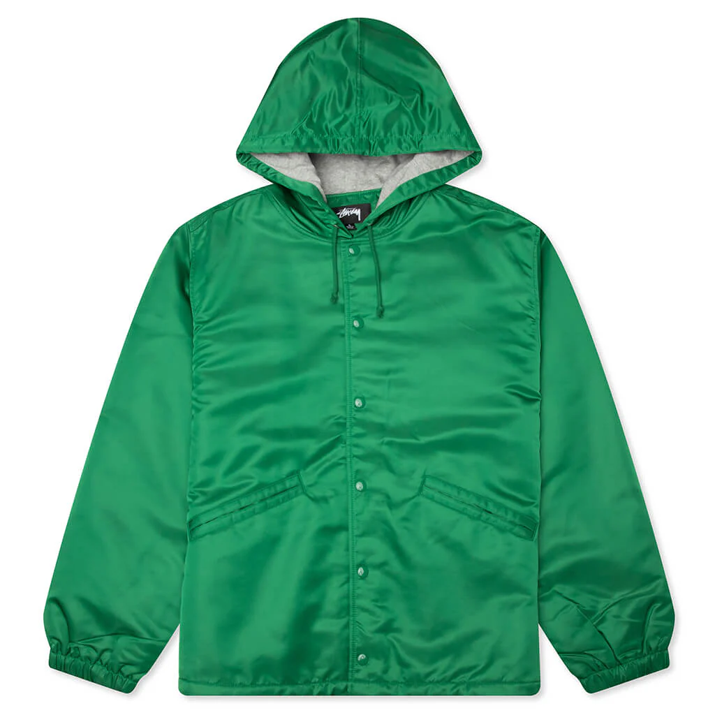 Hooded Coaches Jacket - Green