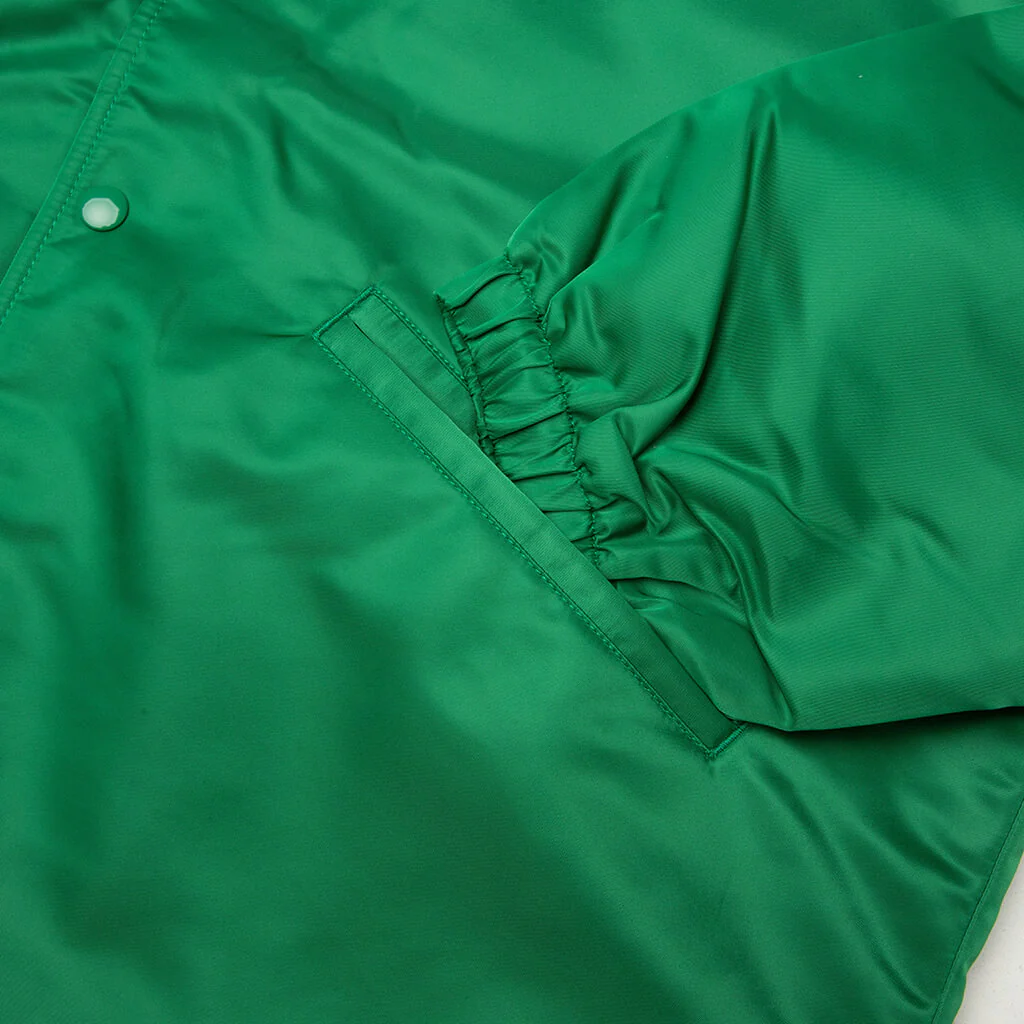Hooded Coaches Jacket - Green - Image 3