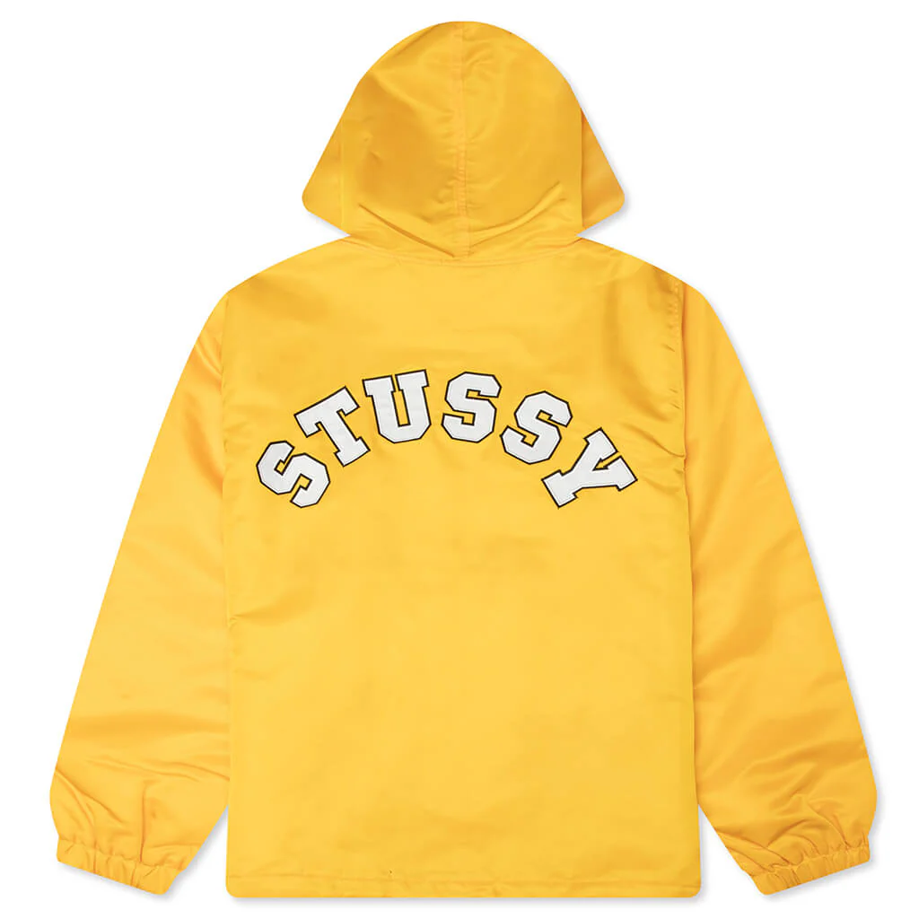 Hooded Coaches Jacket - Yellow - Image 2