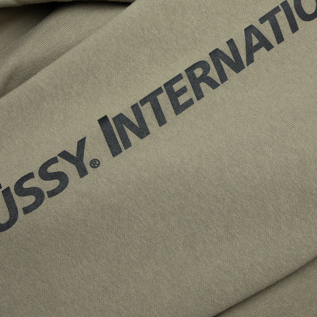 Stüssy International Zip Hoodie - Army - Image 4