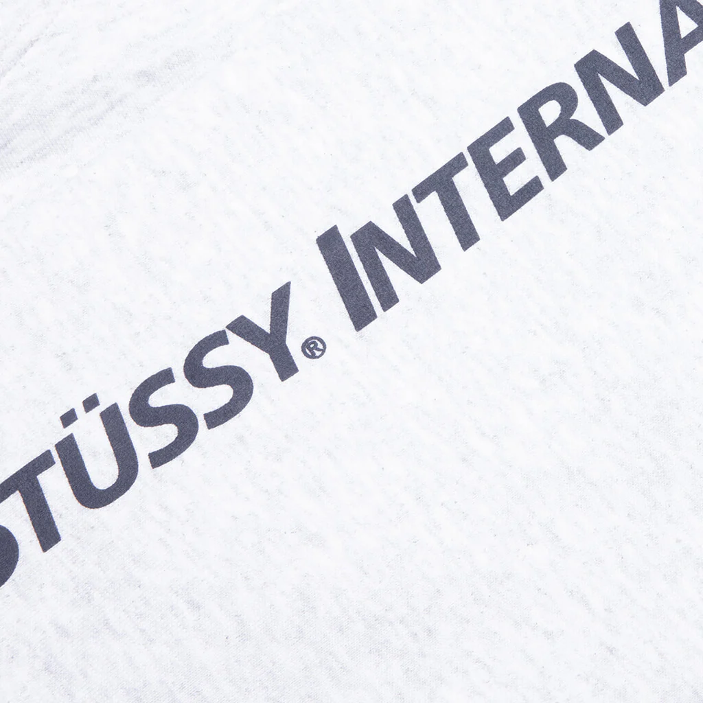 Stüssy International Zip Hoodie - Ash Heather - Image 5