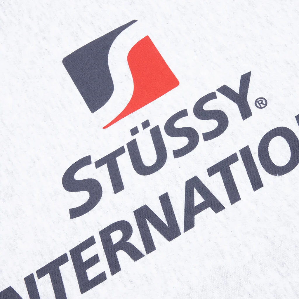 Stüssy International Zip Hoodie - Ash Heather - Image 6