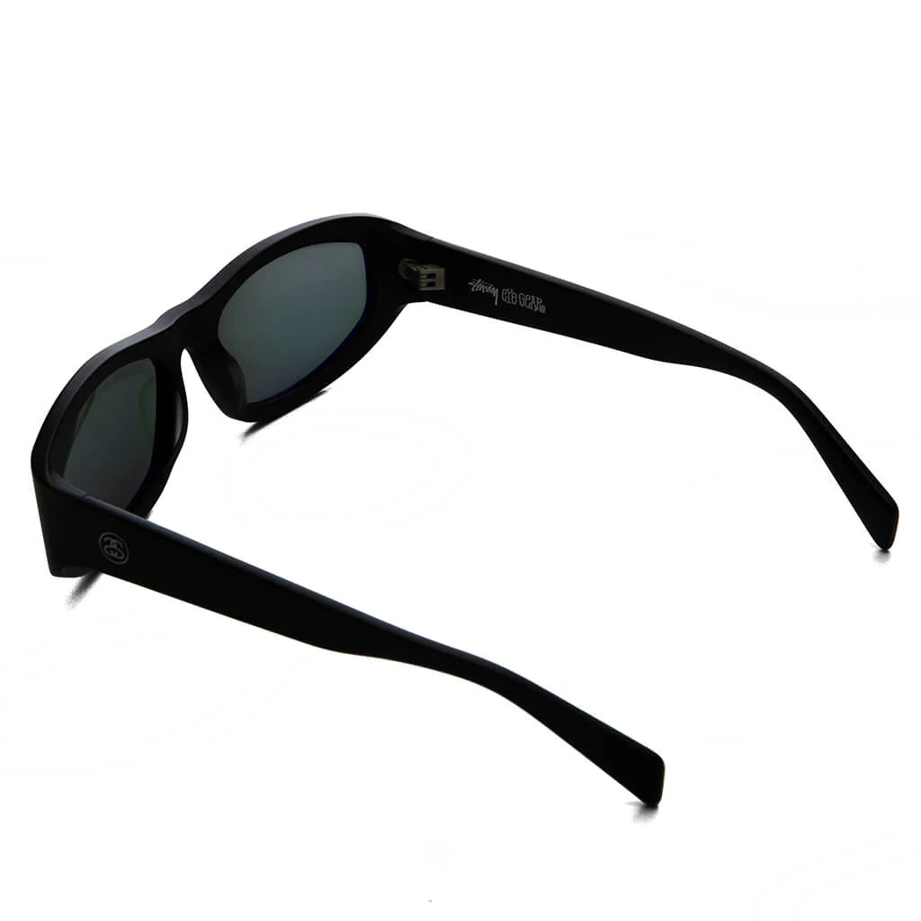 Landon Sunglasses - Matte Black/Green Lens - Image 3