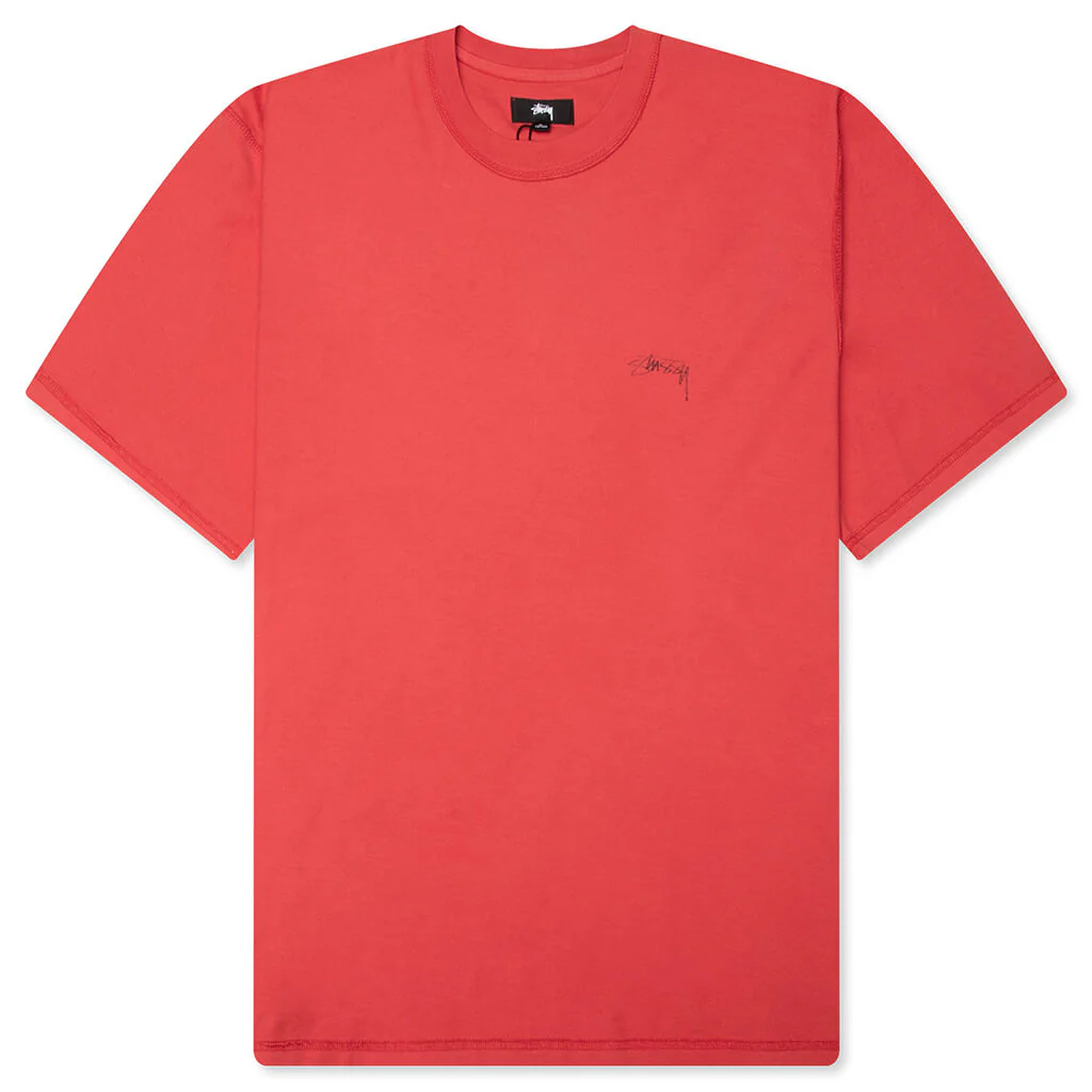 Lazy S/S Tee - Washed Red