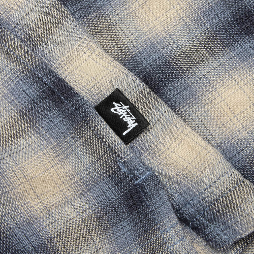 Liam S/S Plaid Shirt - Blue - Image 3