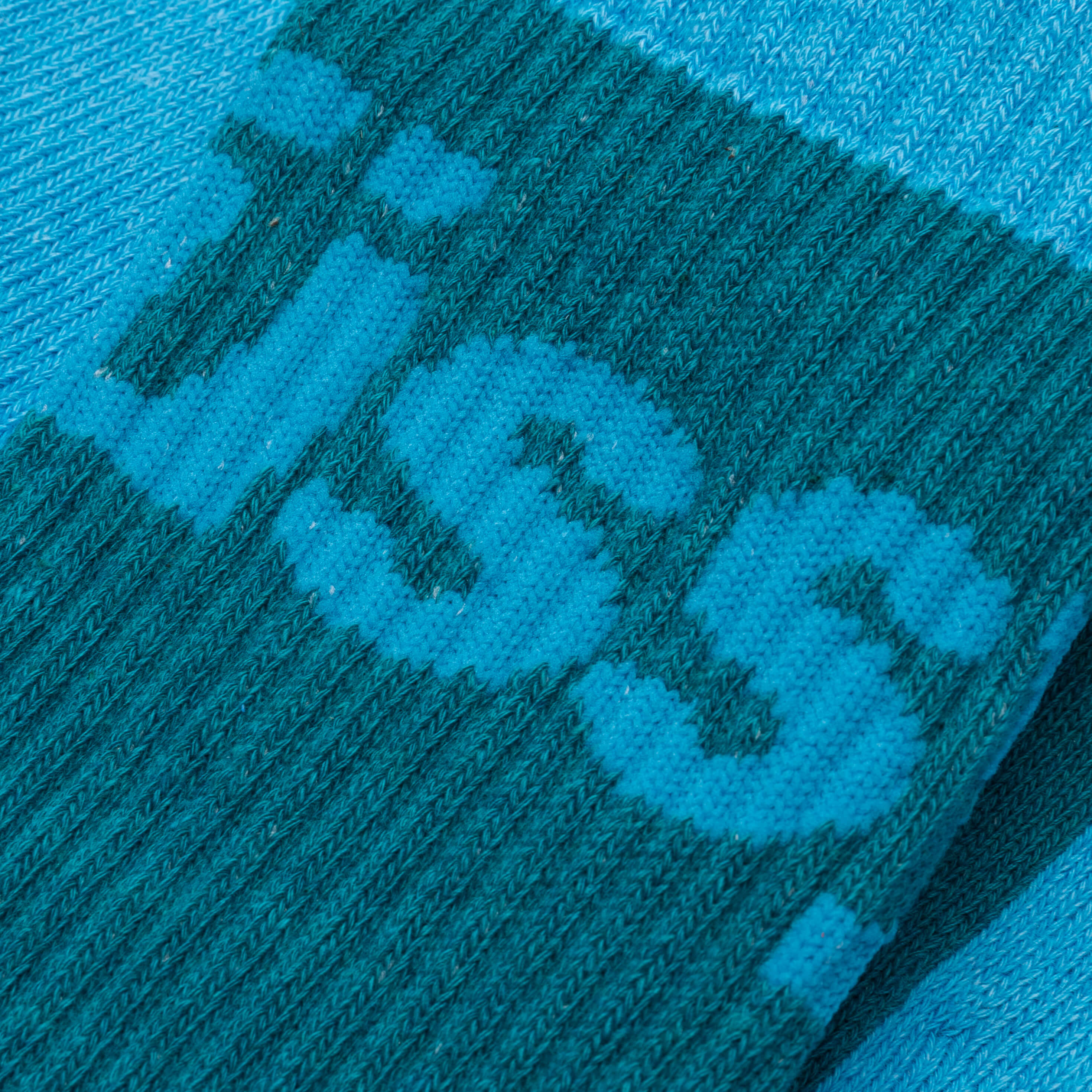 Logo Jaquard Trail Socks - Aqua - Image 2
