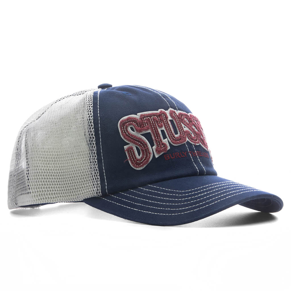 MD Burly Threads Trucker - Navy - Image 2