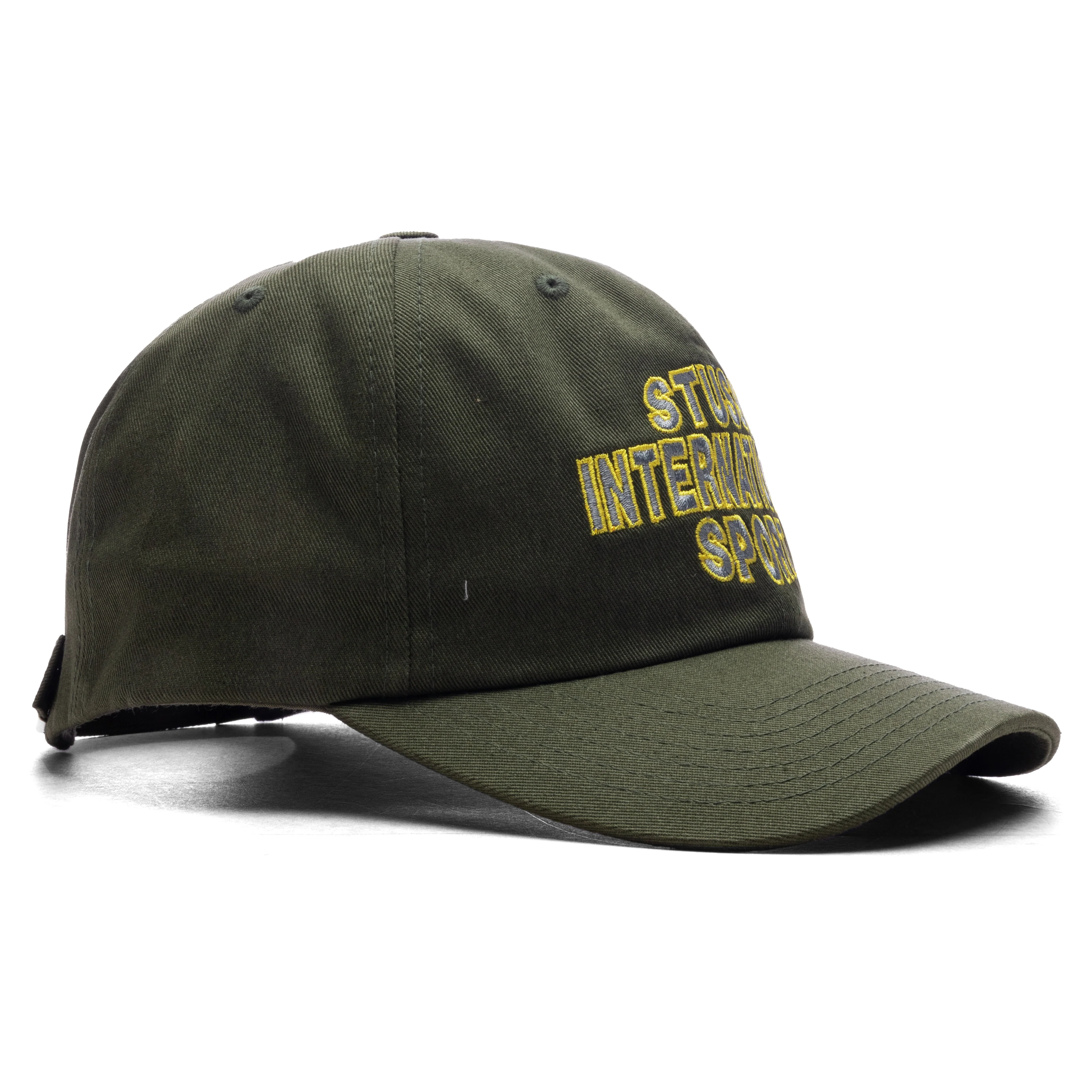 Mid International Sport Strapback Cap - Dark Olive - Image 3