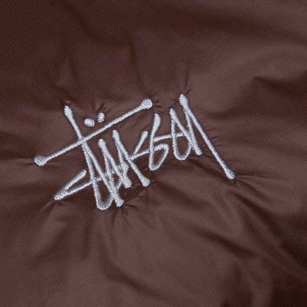 Micro Ripstop Down Vest - Brown - Image 3