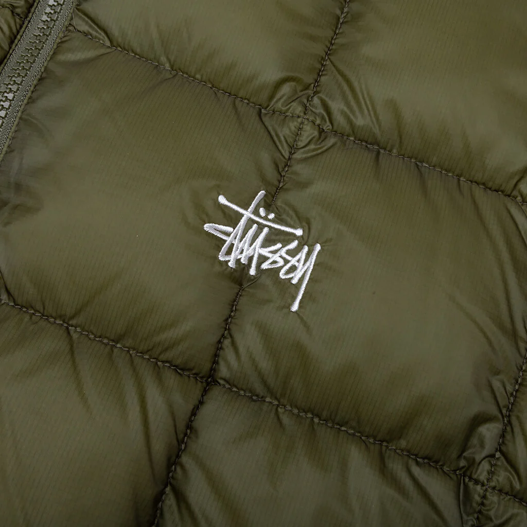 Midweight Puffer Jacket - Olive - Image 3