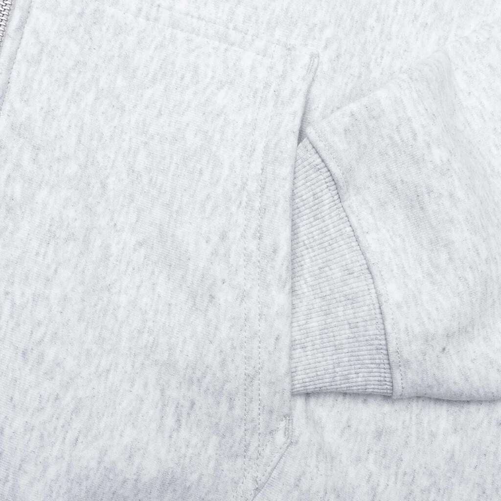 Mirror Zip Hoodie - Ash Heather - Image 4