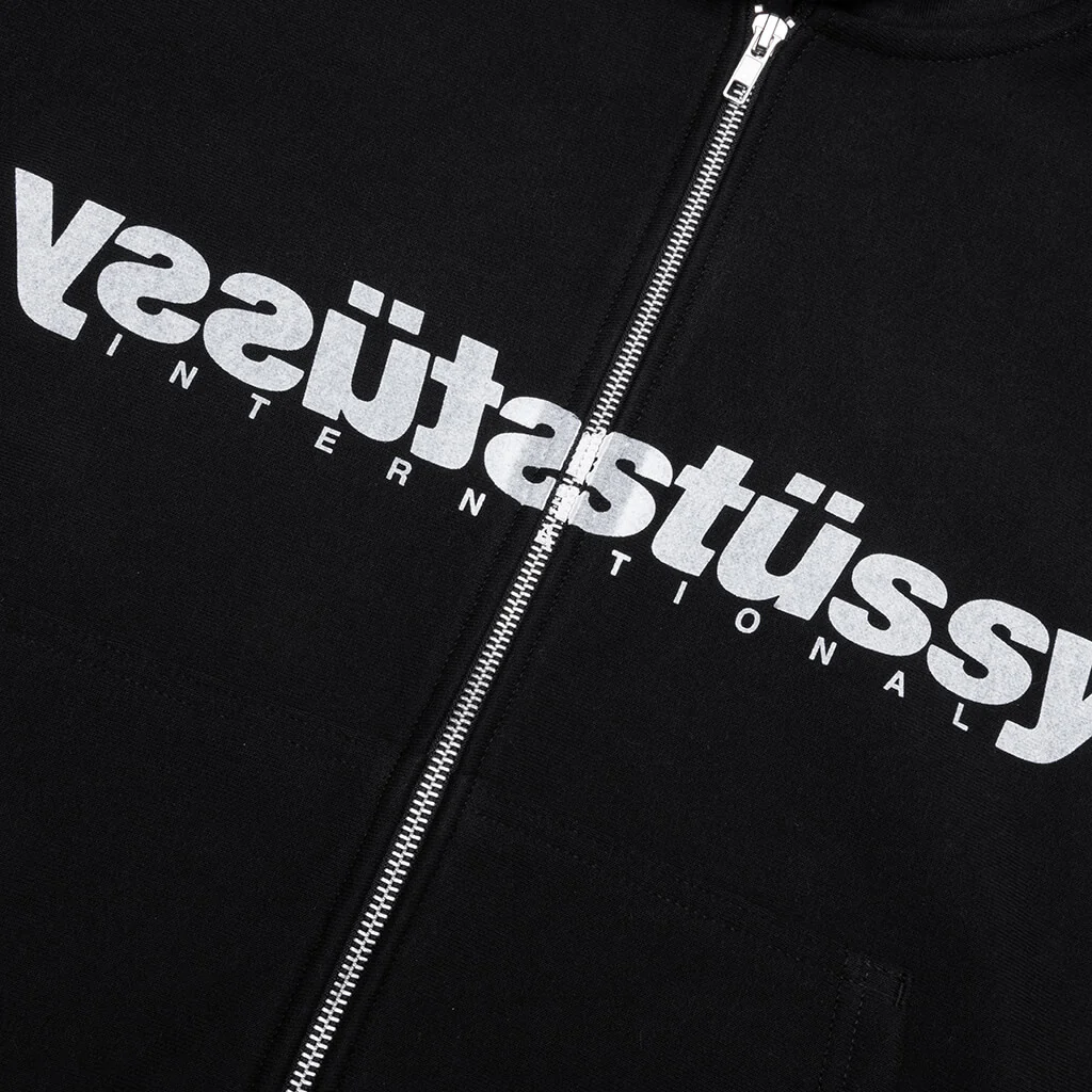 Mirror Zip Hoodie - Black - Image 3