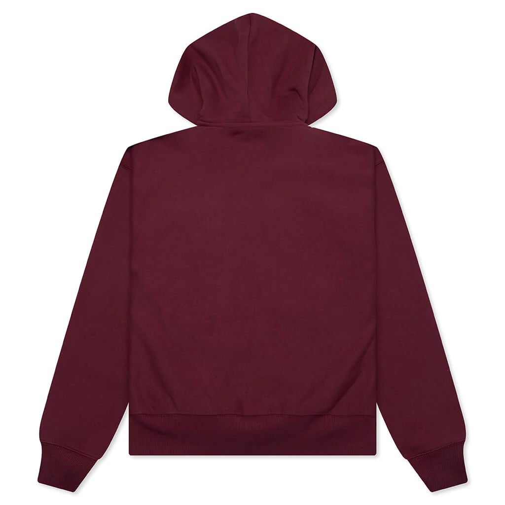 Mirror Zip Hoodie - Wine - Image 2