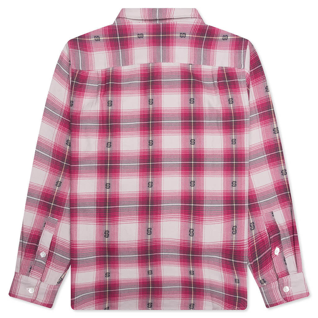 Motif Plaid Shirt - Pink - Image 2